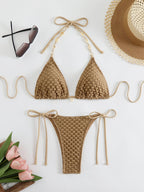 Damen Häkel-Bikini-Set mit eleganten Details R&B