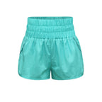 Damen sportliche Shorts mit elastischem Bund und praktischen Eingrifftaschen R&B