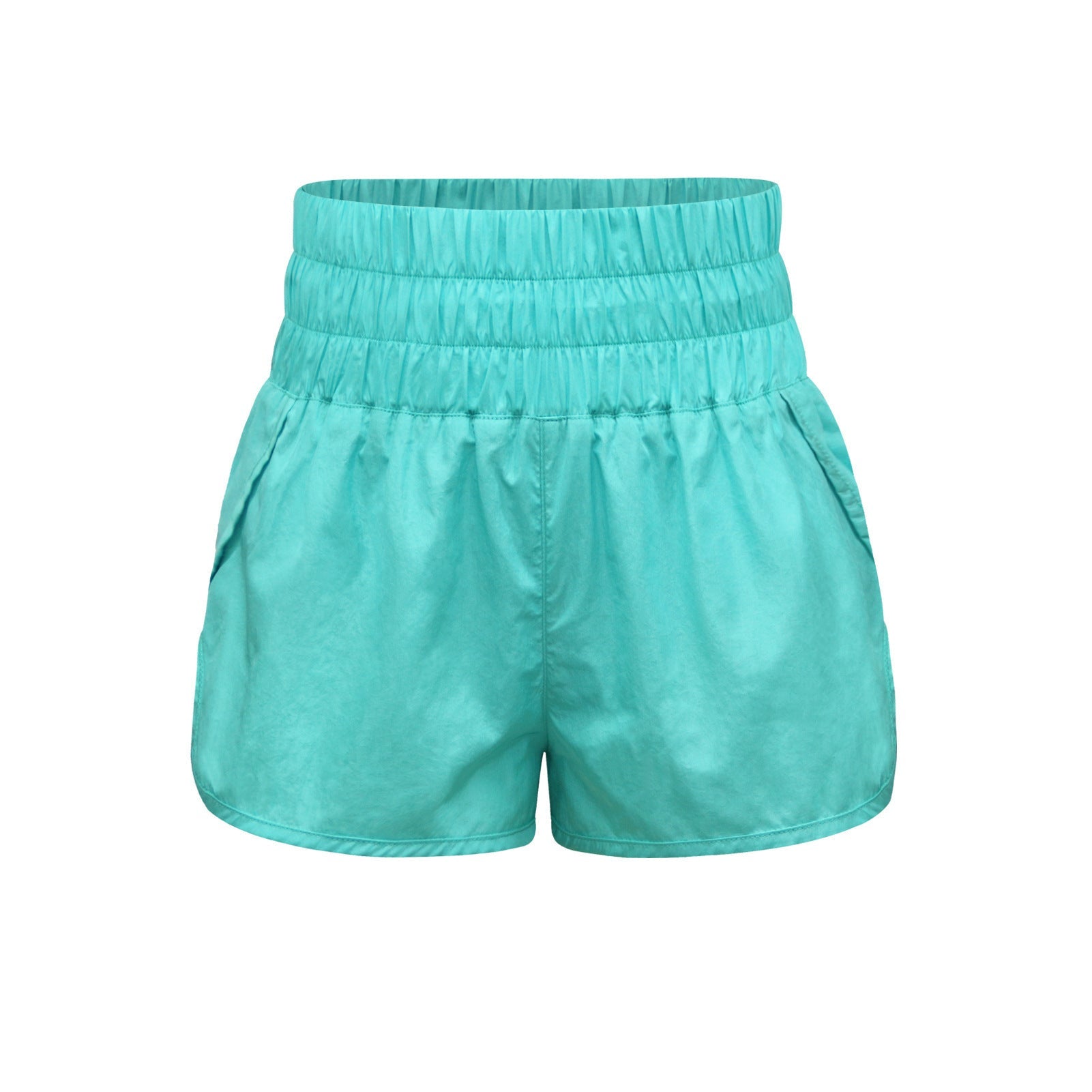 Damen sportliche Shorts mit elastischem Bund und praktischen Eingrifftaschen R&B