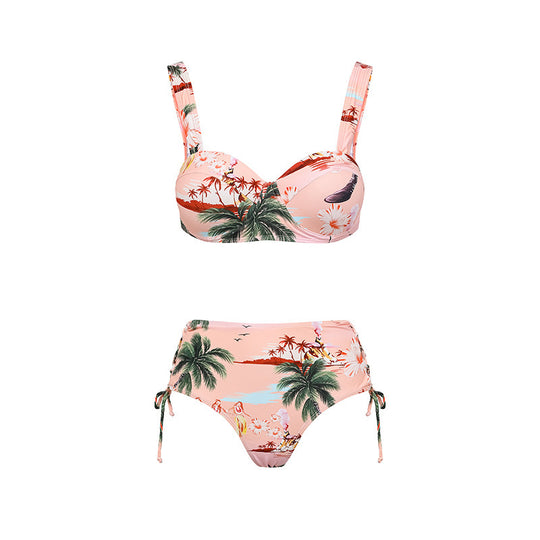 Damen Bikiniset mit hochwertigem Flowerprint und verstellbaren Trägern R&B