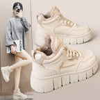 Damen modische High-Top Sneakers mit kuscheligem Innenfutter und sportlichem Design R&B