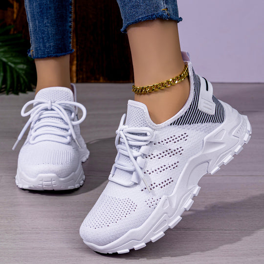 Damen Sportliche Laufschuhe mit atmungsaktivem Obermaterial und dämpfendem Komfort R&B