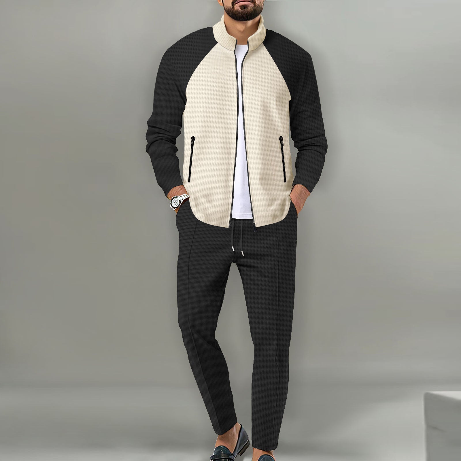 Herren Sportlicher Track-Suit mit High-Tech-Materialien R&B