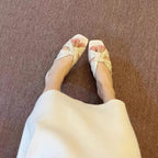 Damen Riemensandalen mit dekorativem Knotendesign R&B