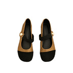 Damen Elegante Ballerina-Schuhe mit Perlenverzierung und bequemen Riemen R&B