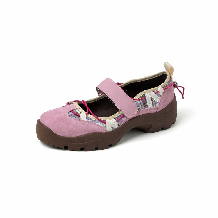 Damen Sportliche Ballerinas mit verstellbarem Riemen und rutschfester Sohle R&B