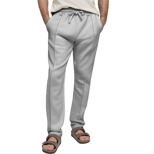 Herren sportliche Freizeithose mit elastischem Bund und seitlichen Eingrifftaschen R&B
