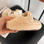 Damen Kuschelige Hausschuhe mit verstellbarem Riemen und weichem Innenfutter R&B