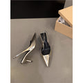 Damen elegante Slingback High Heels mit spitzem Design R&B
