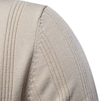 Herren Kurzarm Polo-Shirt mit strukturiertem Streifenmuster