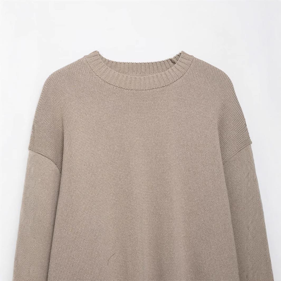 Damen gemütlicher Strickpullover R&B