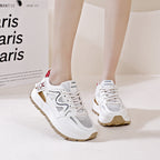 Damen Sportliche Lauf-Sneakers mit atmungsaktiver Mesh-Oberfläche und stabiler Sohle R&B