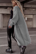 Damen Grobstrickmantel im lässigen Oversized-Stil mit tiefen Taschen
