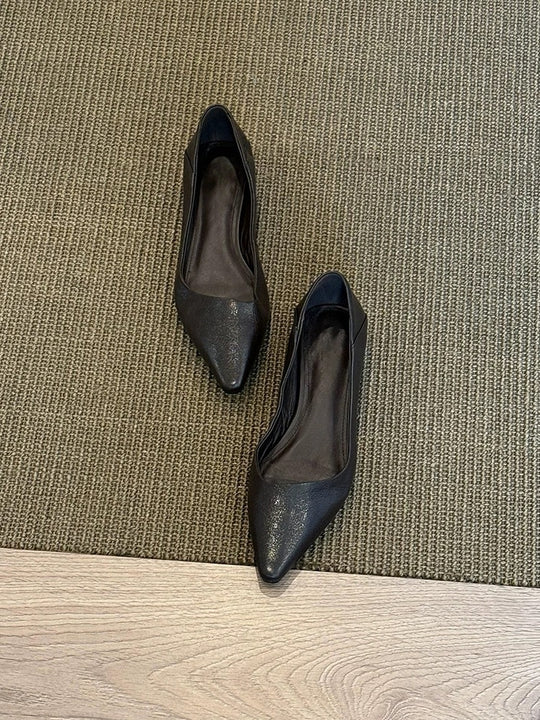 Damen elegante Ballerinas mit klassischem spitzen Design und bequemer Innensohle R&B