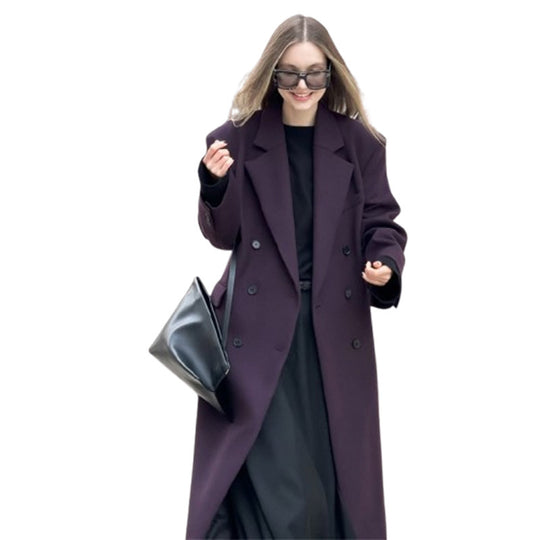 Damen Oversized Trenchcoat mit langen Ärmeln und modernem Schnitt R&B