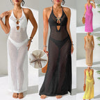 Damen transparenter Häkelstrandkleid R&B