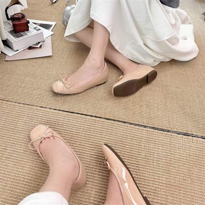 Damen Ballerinas mit Schleifenapplikation R&B