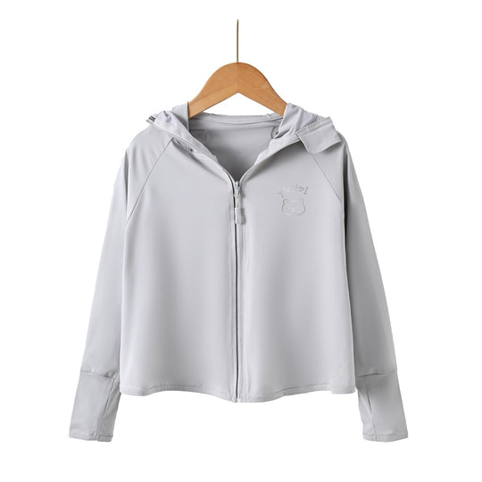 Damen Leichte und atmungsaktive Kapuzenjacke mit verspieltem Design R&B