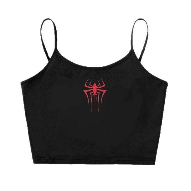 Damen Crop-Top mit kreativem Herz-Design R&B