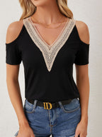 Damen Spitzen-Design Oberteil R&B