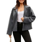 Damen Modische Oversized Blazerjacke mit schickem Schnitt R&B