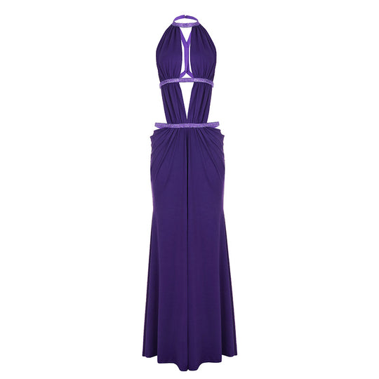 Damen Glamouröses Abendkleid mit raffinierten Cut-Outs und glitzernden Akzenten R&B