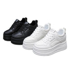 Damen modische Plateau Sneakers