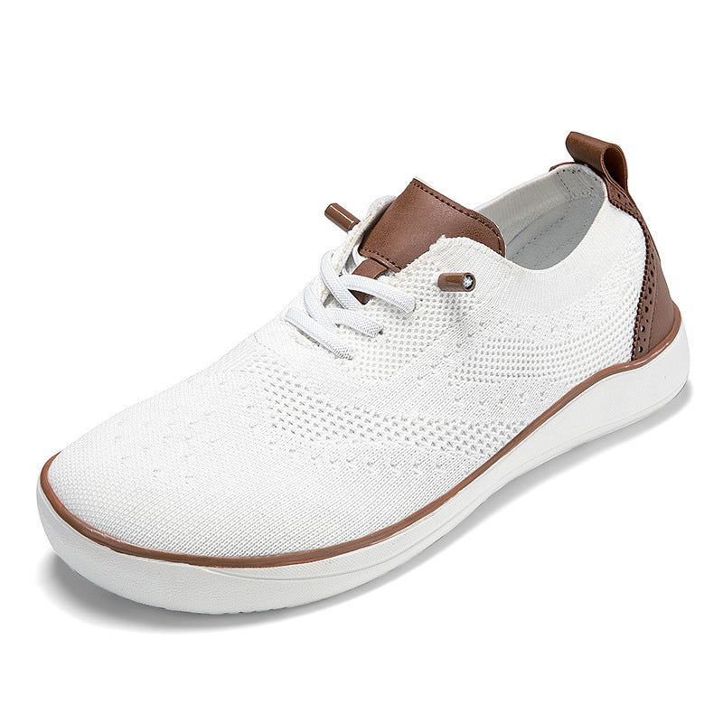Damen bequeme und atmungsaktive Sneakers mit elastischer Strick-Oberfläche R&B