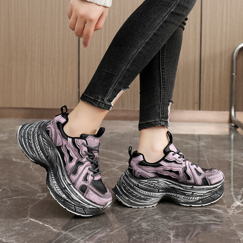 Damen Chunky Sneakers mit innovativem und elastischem Design R&B