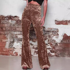Damen Samtweite Hose R&B