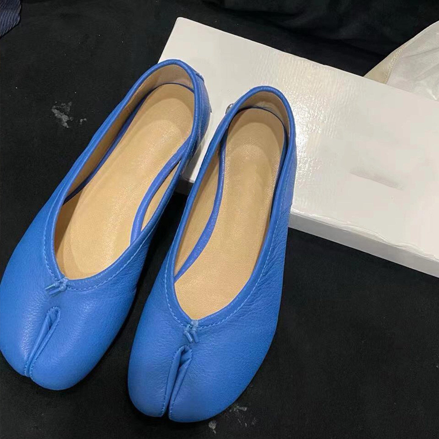 Damen elegante Mokassins mit geschmeidiger Leder-Oberfläche und Komfortsohle
