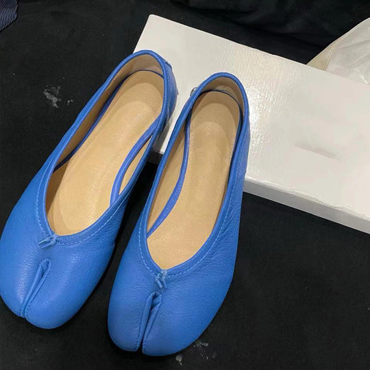 Damen elegante Mokassins mit geschmeidiger Leder-Oberfläche und Komfortsohle R&B