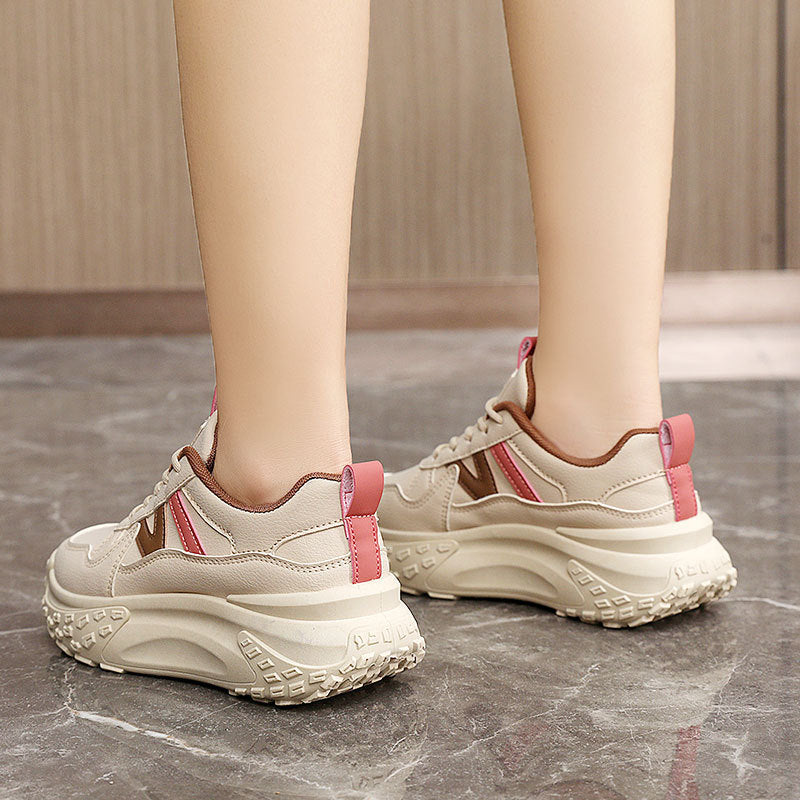 Damen Chunky Sneakers mit dämpfender Laufsohle und atmungsaktivem Obermaterial R&B