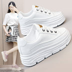Damen Platform Sneakers mit robustem Sohlenprofil und eleganter Schnürung R&B