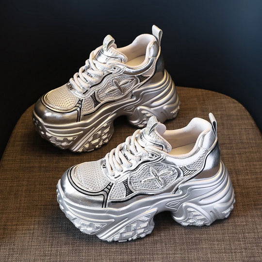 Damen Chunky Sneakers mit voluminösem Profil und atmungsaktiver Struktur R&B