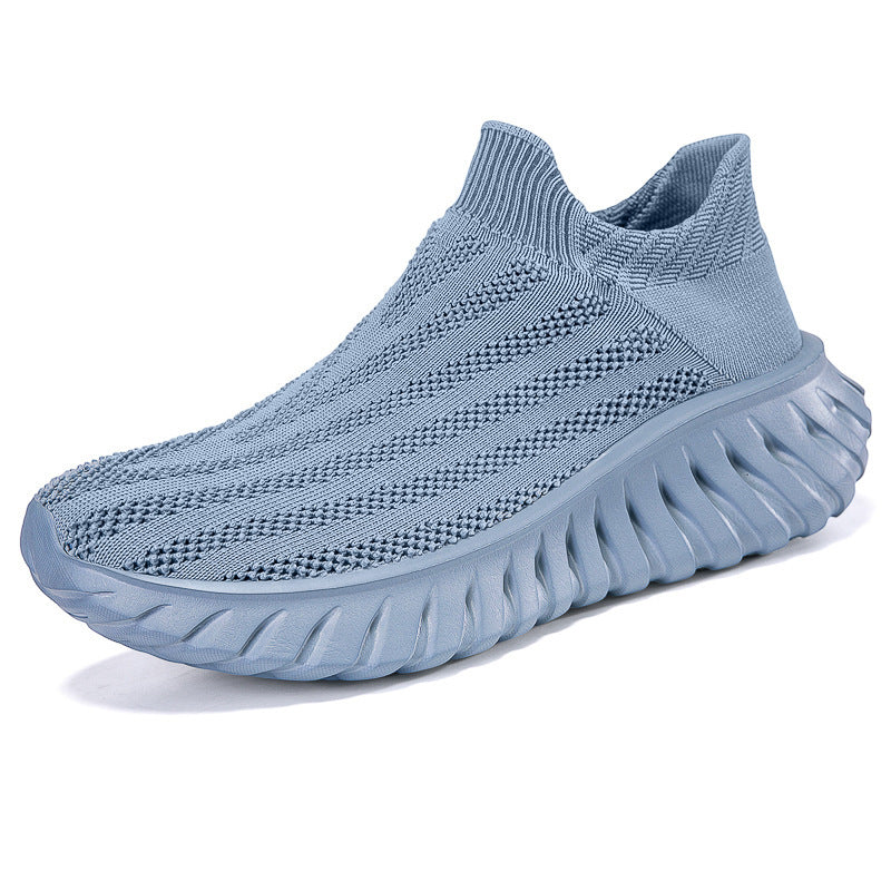 Damen Atmungsaktive Slip-On Sneakers mit elastischem Schaft und dämpfender Sohle R&B