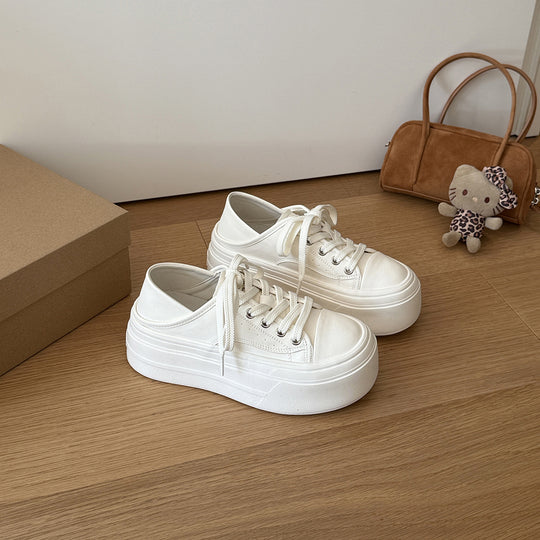 Damen Sneaker mit hohem Plateau und atmungsaktiver Obermaterialstruktur R&B