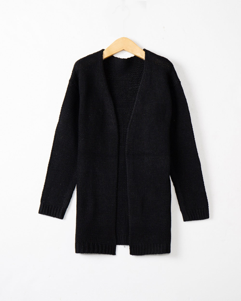 Damen Offene Strickjacke mit lässigem Schnitt und Taschen