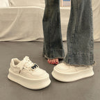 Damen Sportliche Plateau-Sneaker mit modischem Design und bequemer Dämpfung
