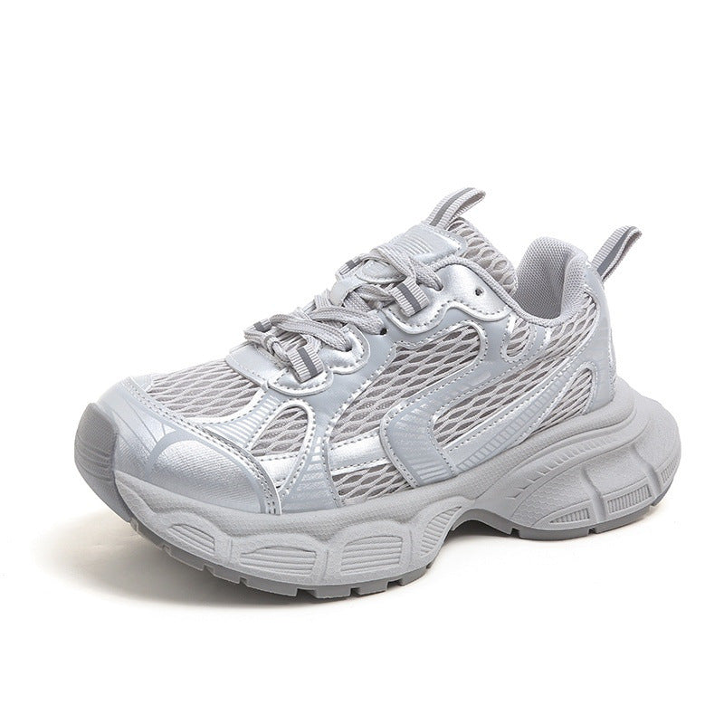 Damen Sportliche Komfort-Sneaker mit atmungsaktiven Mesh-Elementen und stoßdämpfender Sohle R&B