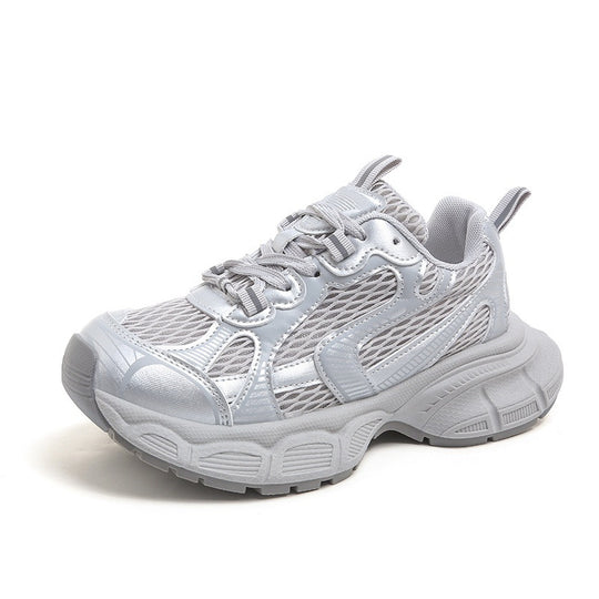 Damen Sportliche Komfort-Sneaker mit atmungsaktiven Mesh-Elementen und stoßdämpfender Sohle R&B