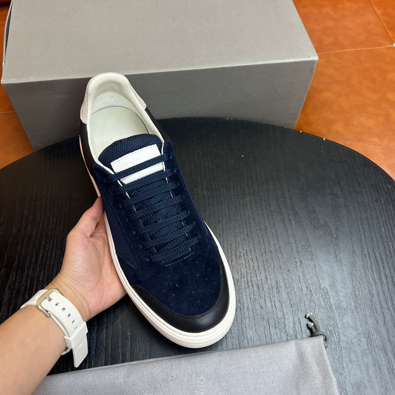 Damen Sportliche Wildleder Sneakers mit modischem Design und flexibler Sohle R&B