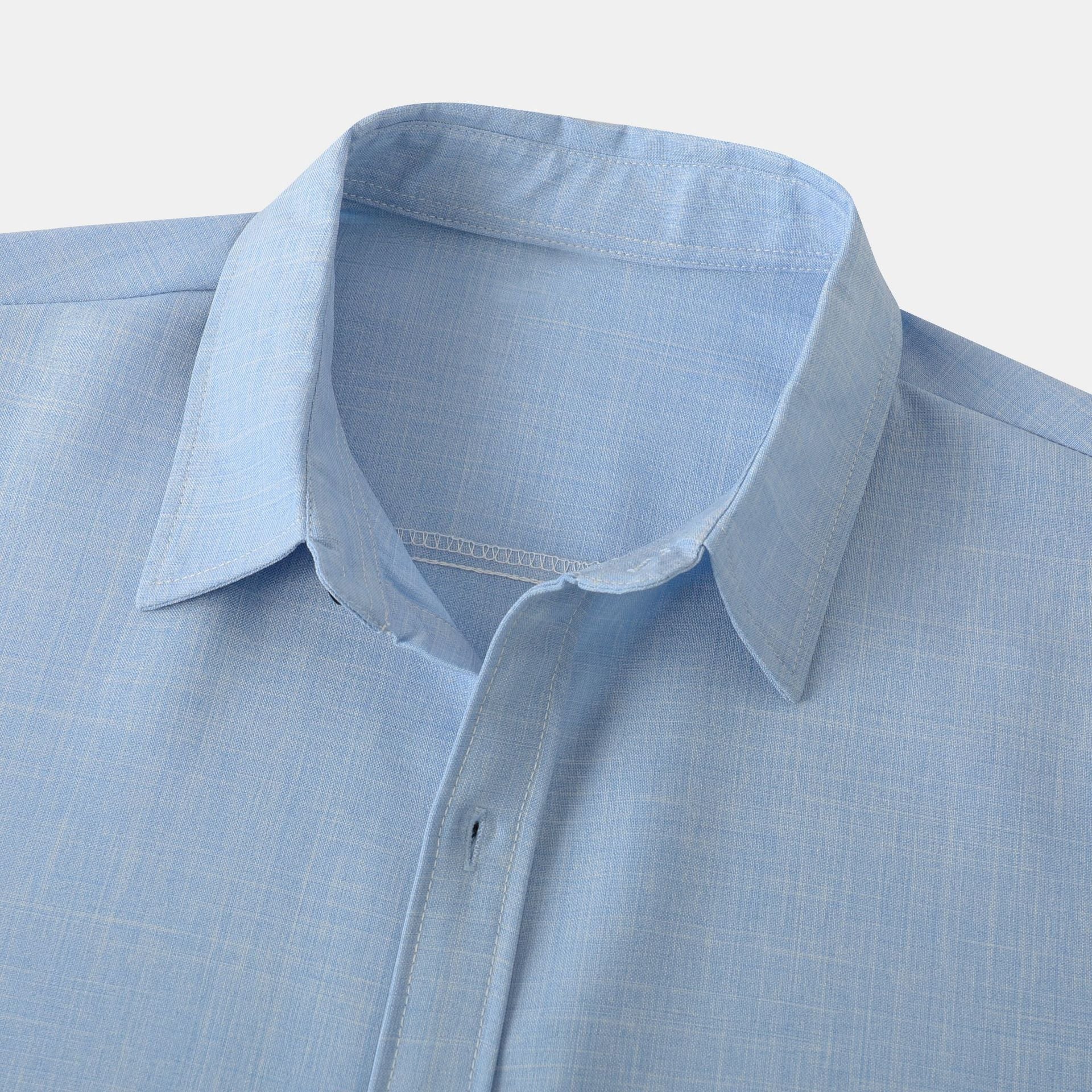 Herren Kurzarmhemd mit leichtem, atmungsaktivem Stoff und minimalistischem Design