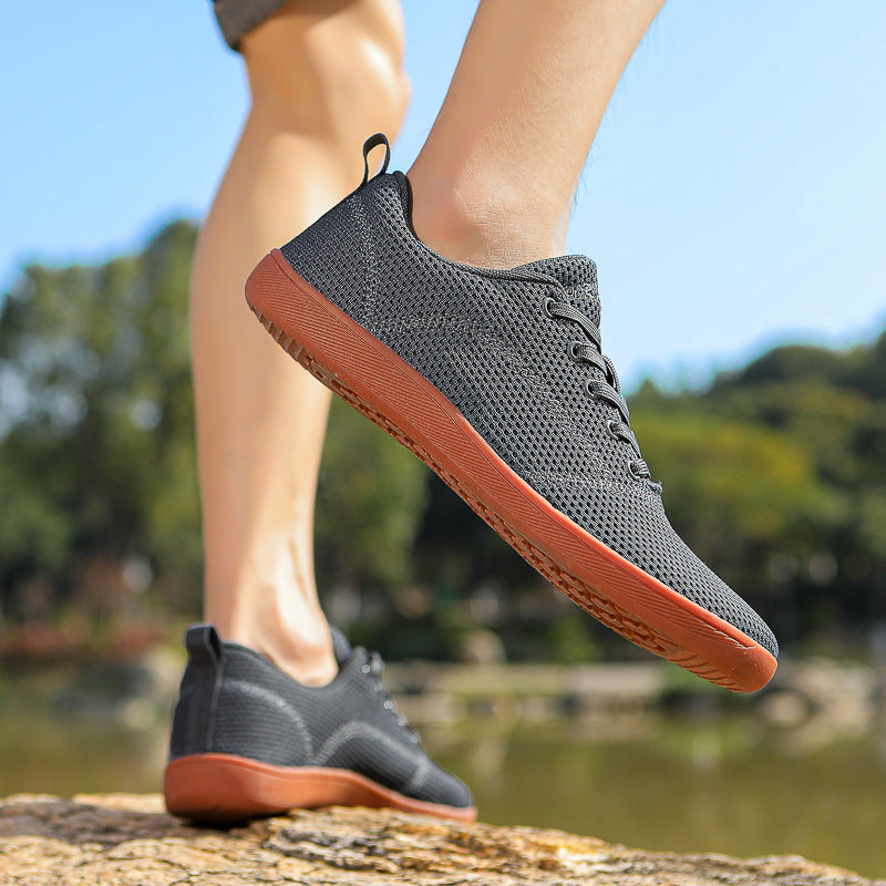 Damen nan federleichter Strick-Sneaker mit nahtlosem Maschenobermaterial, luftdurchlässiger Struktur und flexibler Mikrozellen-Laufsohle R&B