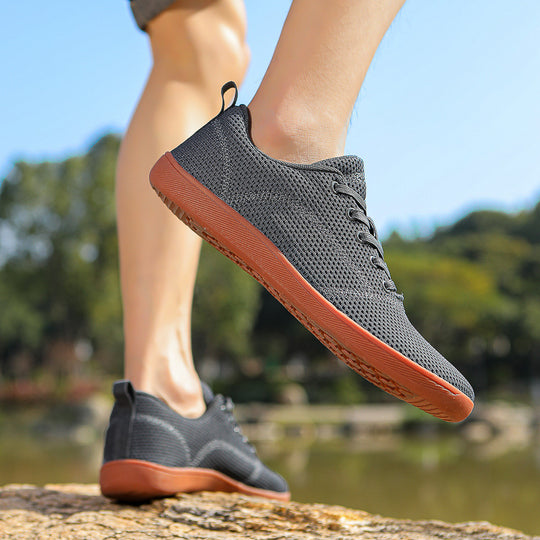 Damen nan federleichter Strick-Sneaker mit nahtlosem Maschenobermaterial, luftdurchlässiger Struktur und flexibler Mikrozellen-Laufsohle R&B
