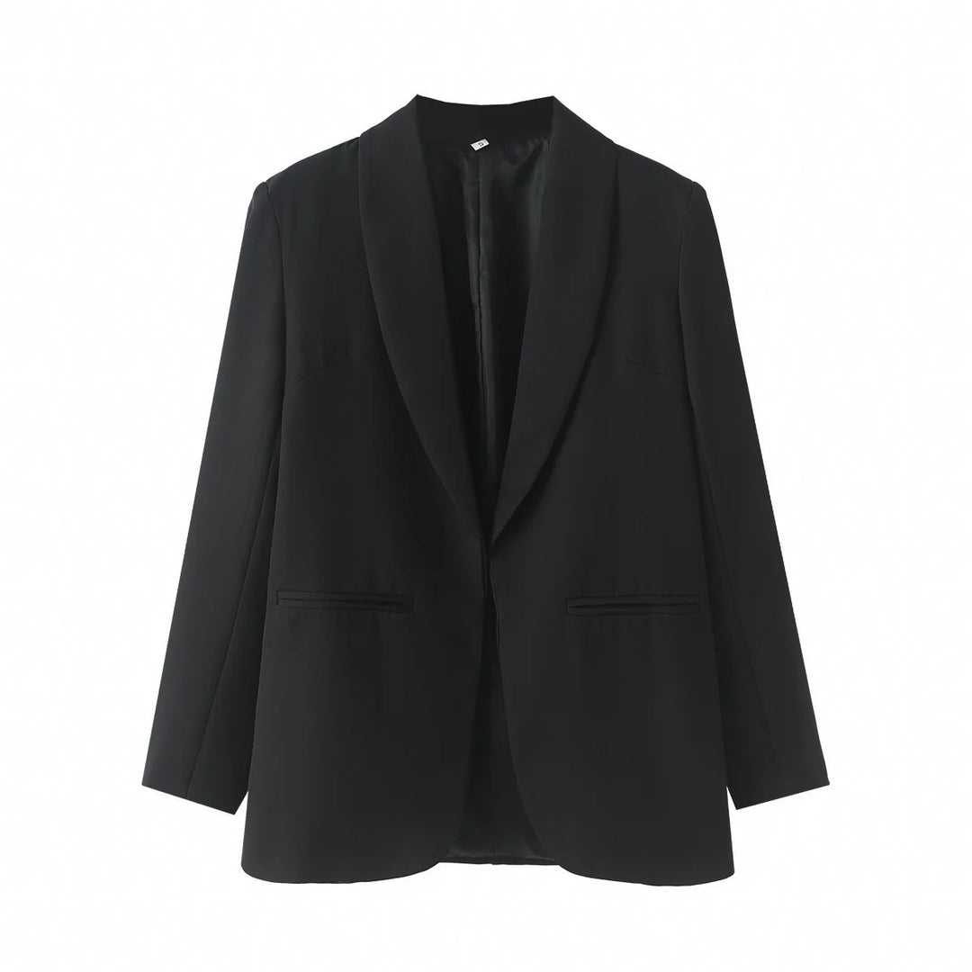 Damen eleganter Blazer mit modernem Schnitt und praktischen Taschen R&B