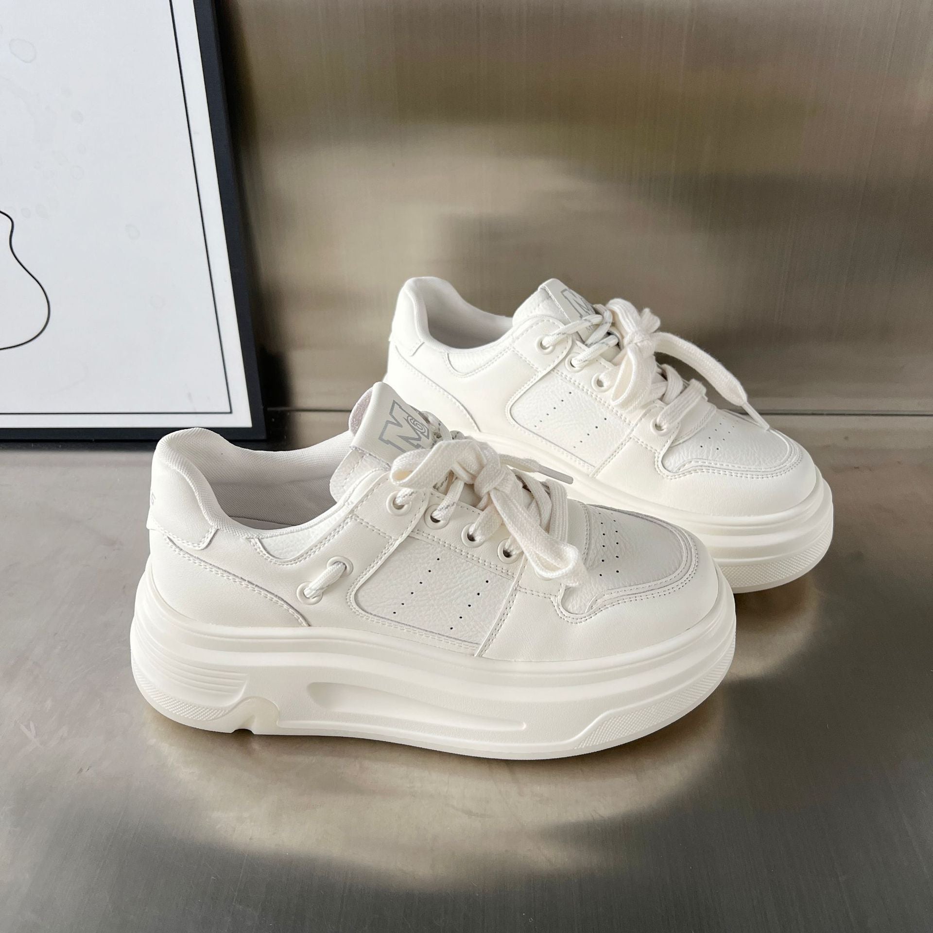 Damen Sportliche Chunky Sneakers mit atmungsaktivem Obermaterial und stabiler Sohle R&B