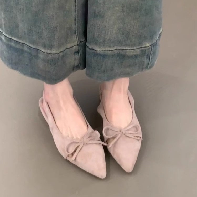 Damen Sling-Ballerinas mit dekorativem Schleifendetail und komfortablem Fußbett R&B