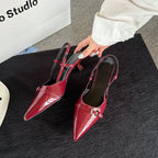 Damen Sling-Ballerinas mit modischem Riemchen und eleganter Kappe R&B