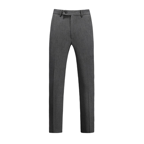 Herren elegante Anzughose mit schmalem Schnitt und feiner Struktur R&B